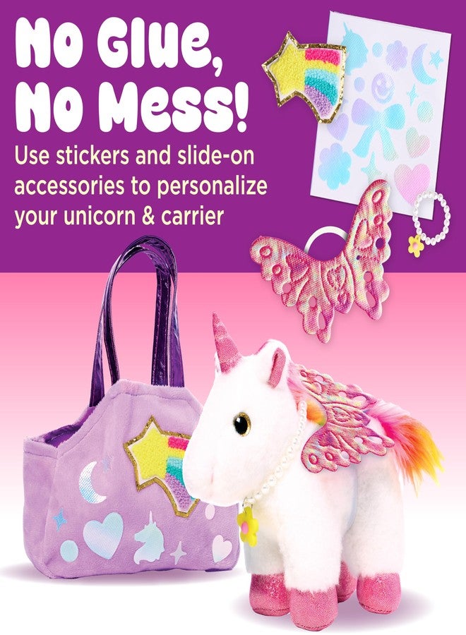 Creativity for Kids Glitzy Unicorn Kit | Adopt, Accessorize & Decorate Your Plush Pet | Toddler Purse & BFF Jewelry | Encourages Imaginative Play & Fine Motor Skills (Ages 4+) - Image 4